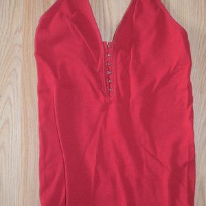 🌙3/$15 sale! ☀️Bozzolo stretchy v neck tank top, NWOT Sz. S/M